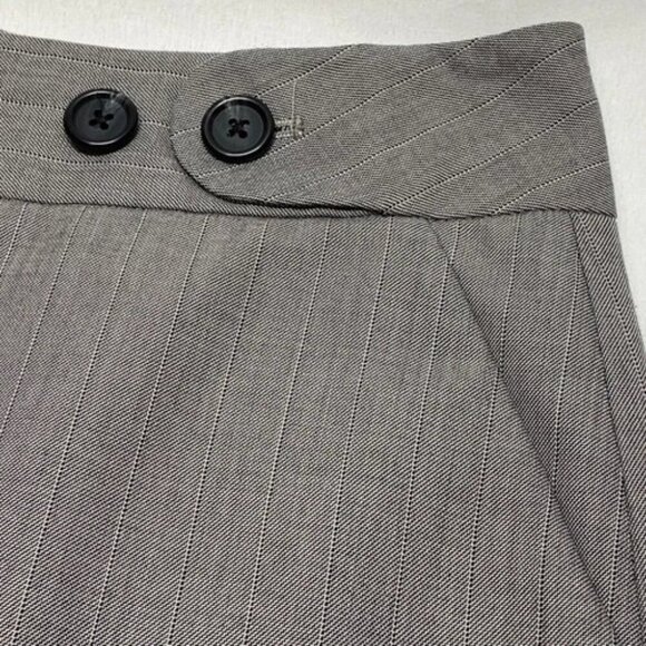 Banana Republic Pencil Skirt Women’s Size 6 Striped Gray Back Slit Office Career - Picture 8 of 8
